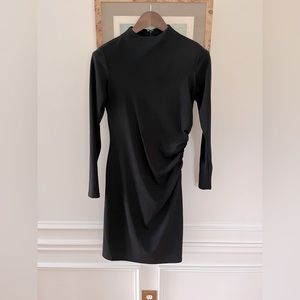 Brooks Brothers Red Fleece Size Small Black Long Sleeve Dress